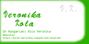 veronika kola business card